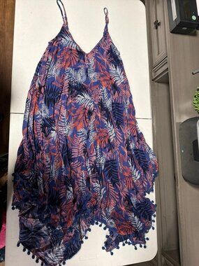 Goa Blue Palm Dress S